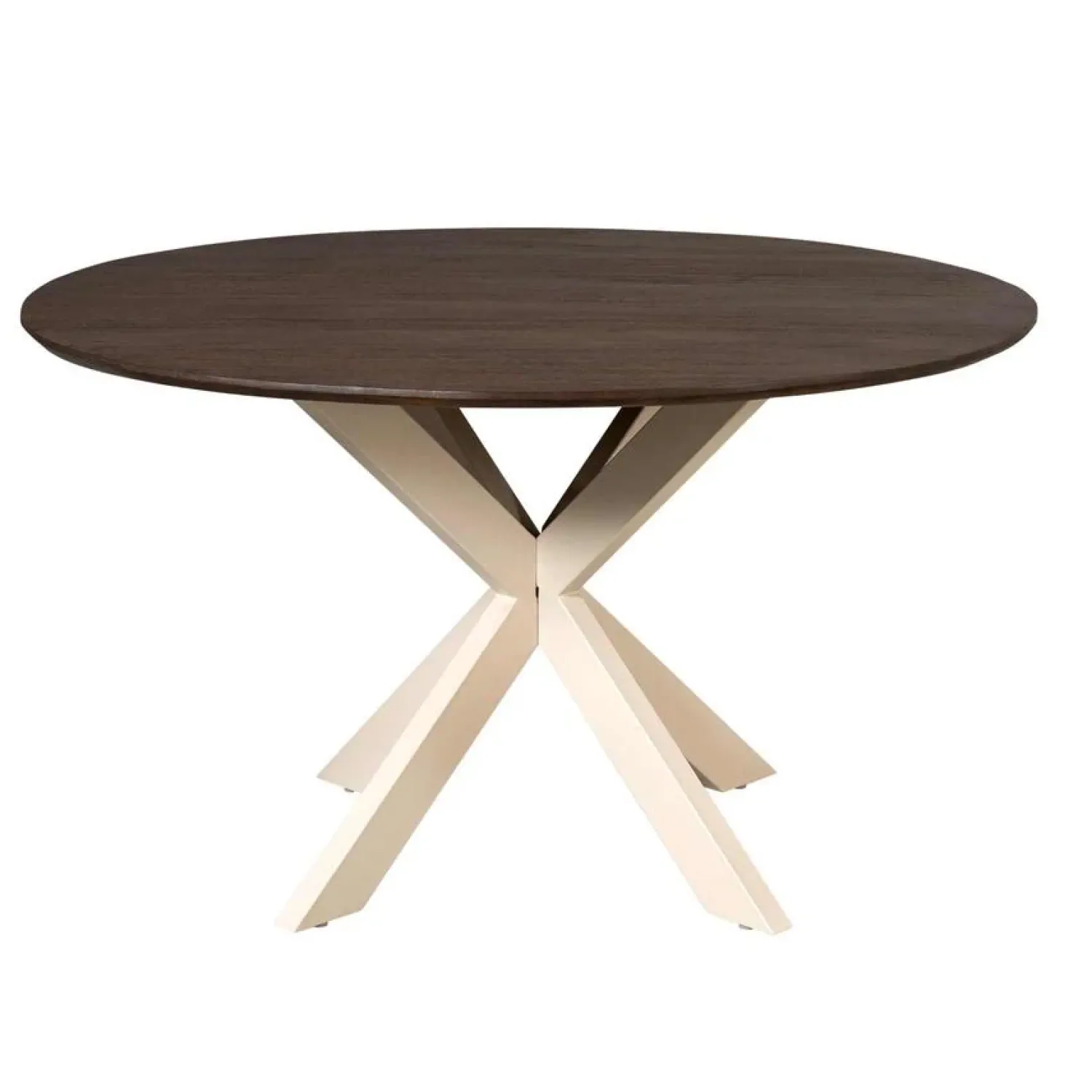 Furndea Eettafels|Eettafel Martin rond Walnoot Zand poot 130cm