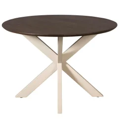 Furndea Eettafels|Eettafel Martin rond Walnoot Zand poot 110cm