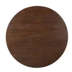 Furndea Eettafels|Eettafel Martin rond Walnoot Zand Dichte poot 150cm