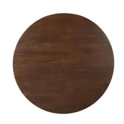 Furndea Eettafels|Eettafel Martin rond Walnoot Zand Dichte poot 130cm
