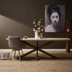 Furndea Eettafels|Eettafel Martin Zand Deens Ovaal 240 cm