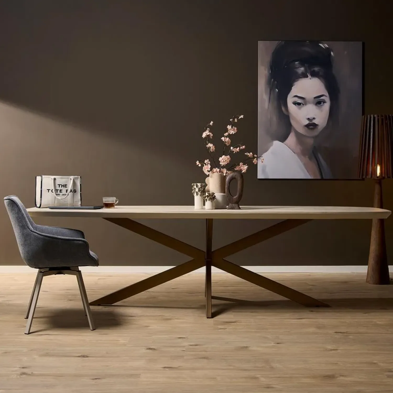 Furndea Eettafels|Eettafel Martin Zand Deens Ovaal 280x100cm (SHOWROOMMODEL)