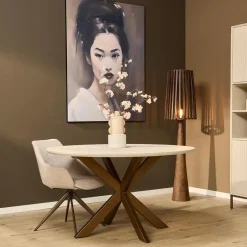 Furndea Eettafels|Eettafel Martin Zand Rond 150 cm