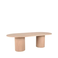 Label51 Eettafels|Eettafel Oliva Naturel Eikenhout ovaal 240cm
