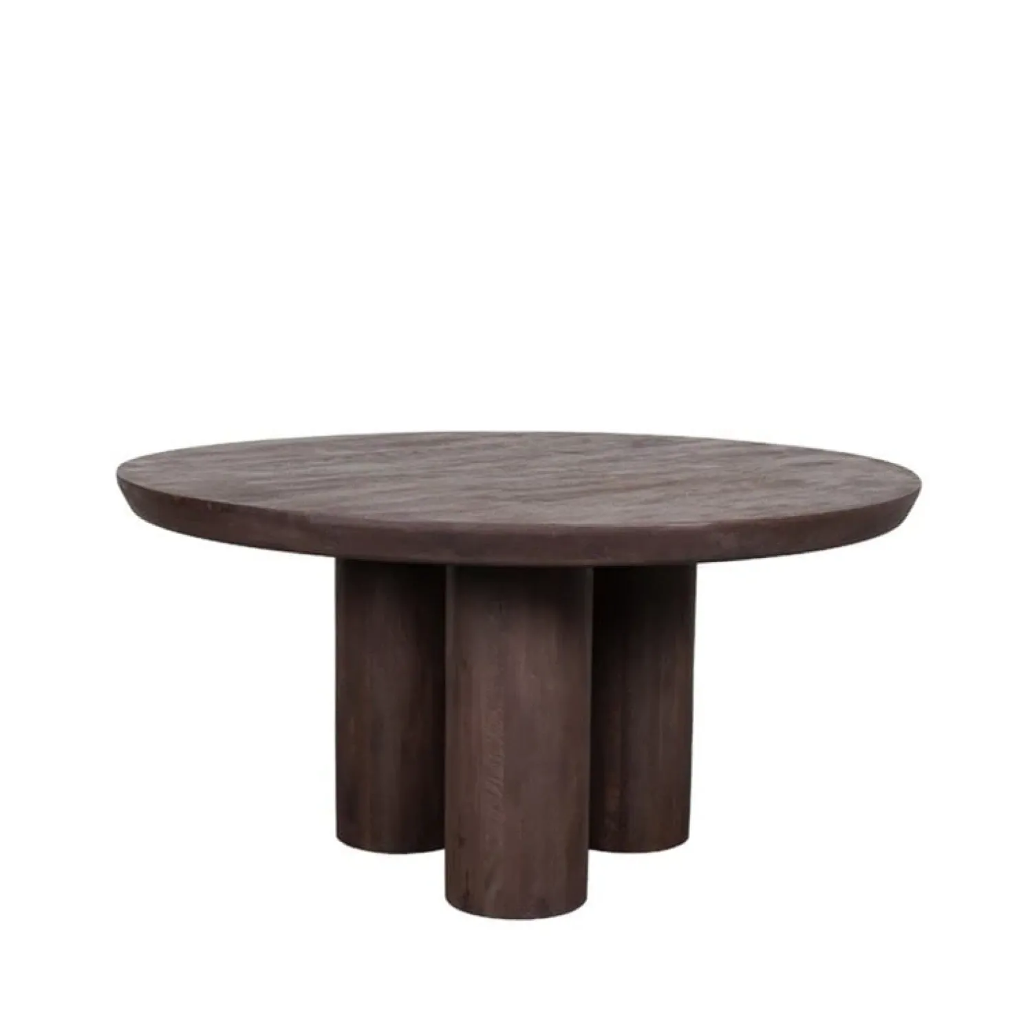 Label51 Eettafels|Eettafel Olly Espresso Mangohout 150cm Rond