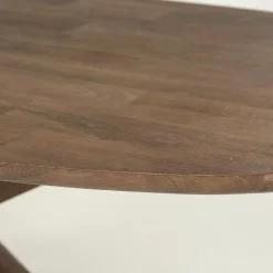 Eleonora Eettafels|Eettafel Tycho ovaal Lichtbruin mangohout 160cm