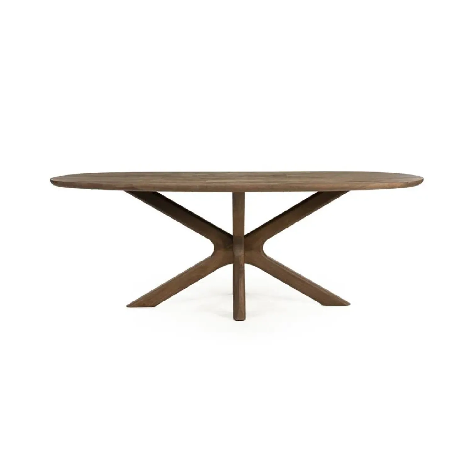 Eleonora Eettafels|Eettafel Tycho ovaal Lichtbruin mangohout 210cm