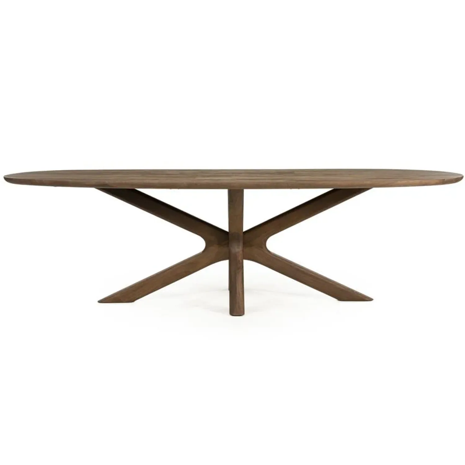 Eleonora Eettafels|Eettafel Tycho ovaal Lichtbruin mangohout 260cm