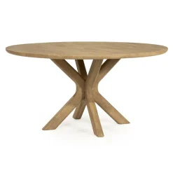 Eleonora Eettafels|Eettafel Tycho rond Naturel mangohout 150cm