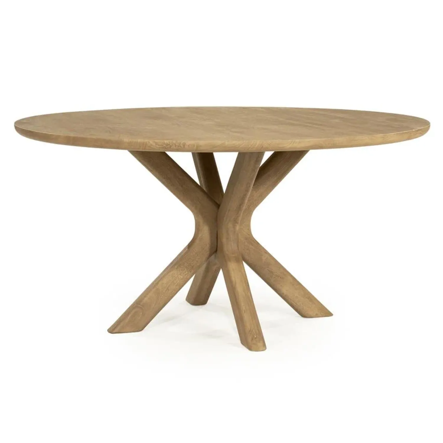 Eleonora Eettafels|Eettafel Tycho rond Naturel mangohout 150cm