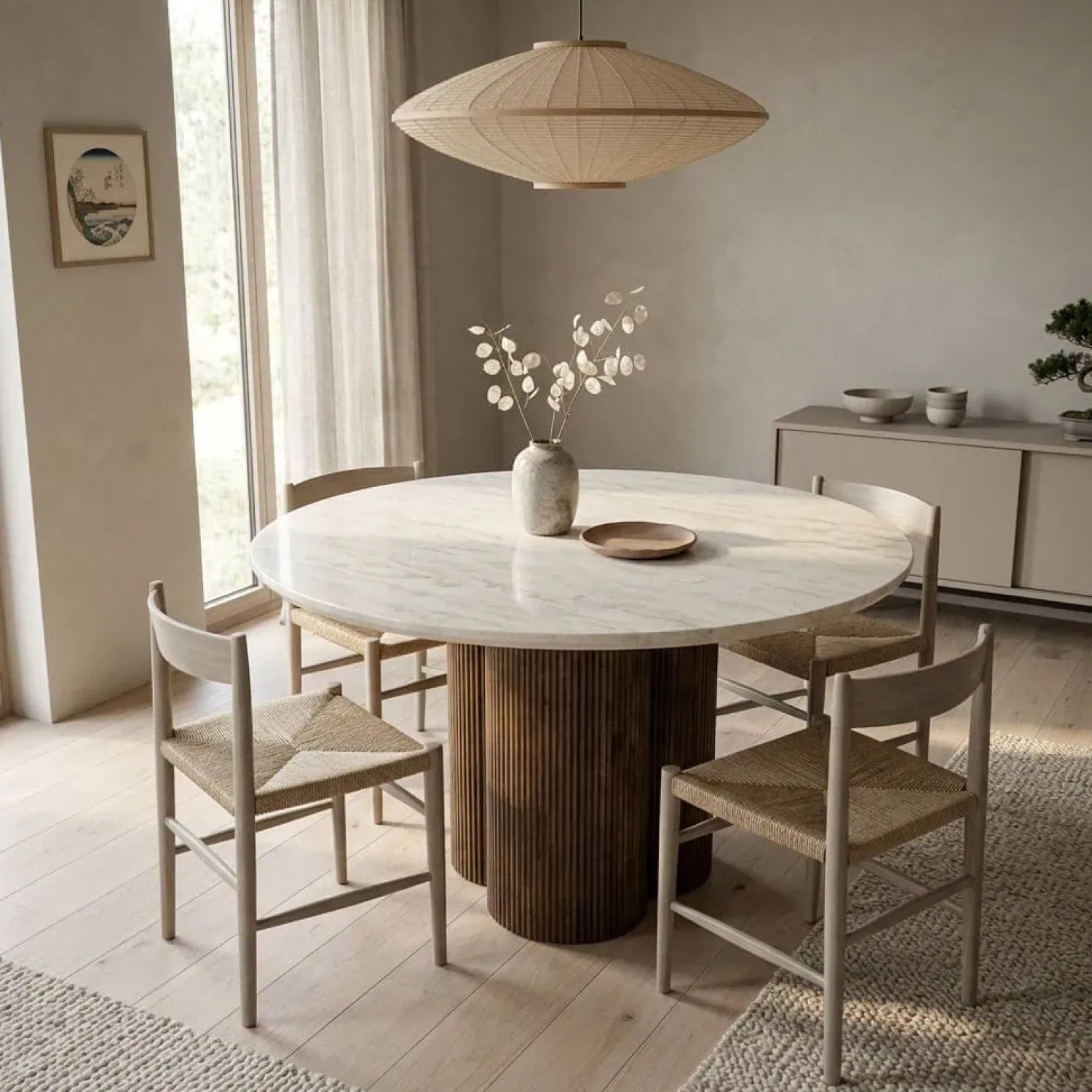 Eleonora Eettafels|Eettafel Xanni rond Marmer 130cm