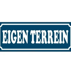 Cavetown Metalen Borden|Eigen Terrein - metalen bord