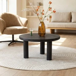 Vane Living Salontafels|Eira Salontafel zwart Rond 80cm