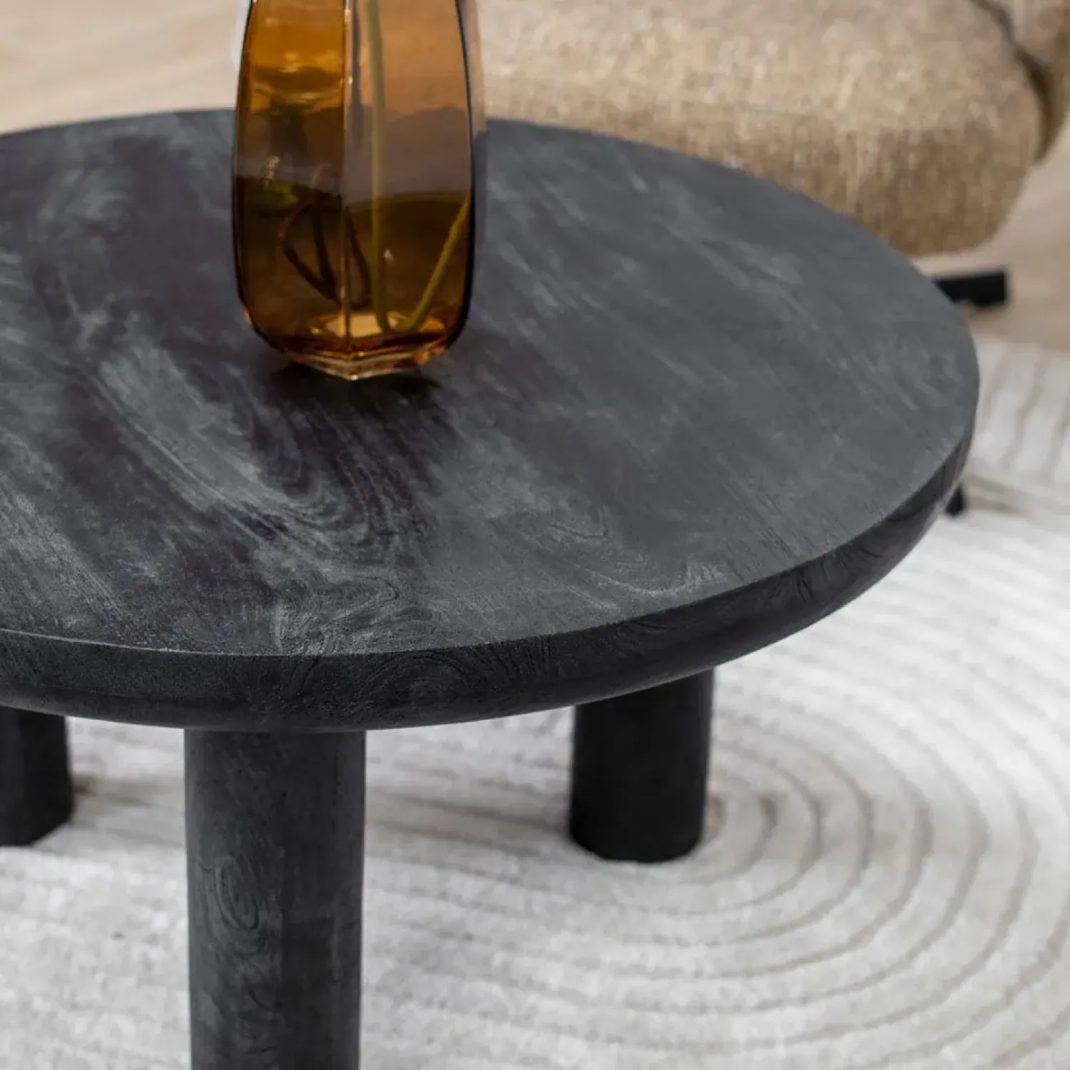 Vane Living Salontafels|Eira Salontafel zwart Rond 80cm