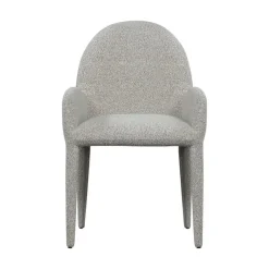 vtwonen Eetkamerstoelen|Elegance Eetkamerstoel met armleuning greige