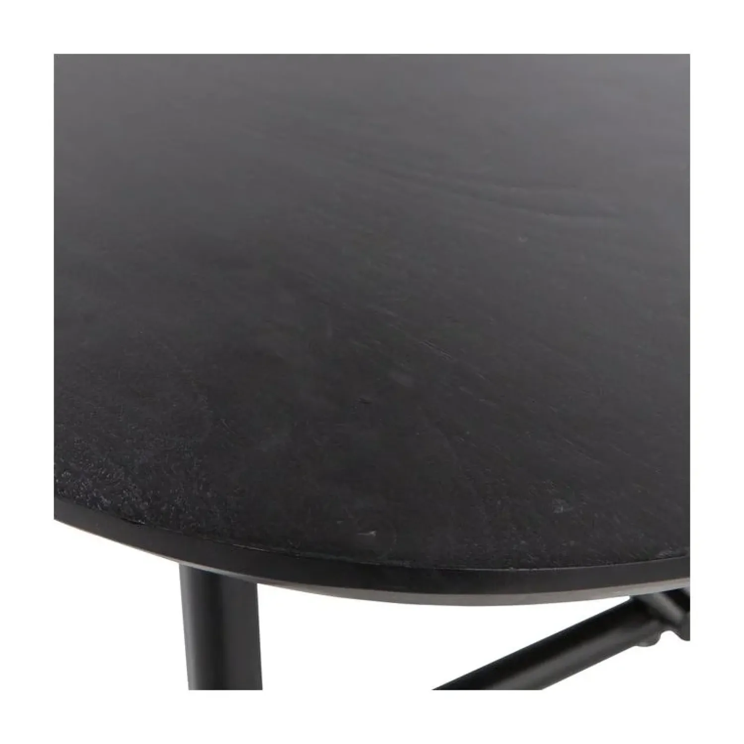 vtwonen Salontafels|Elegance Salontafel mangohout/metaal zwart 100cm