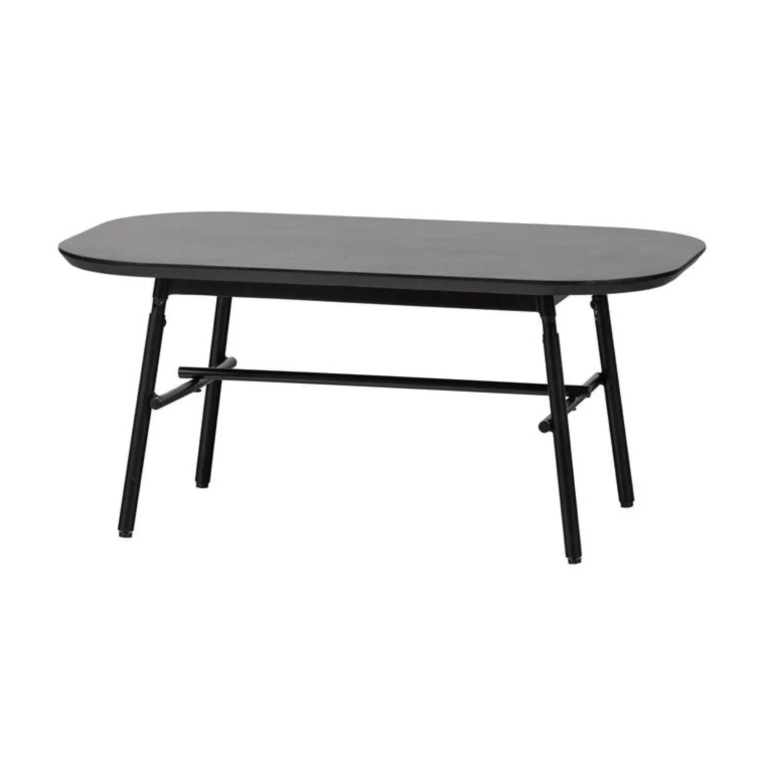 vtwonen Salontafels|Elegance Salontafel mangohout/metaal zwart 100cm