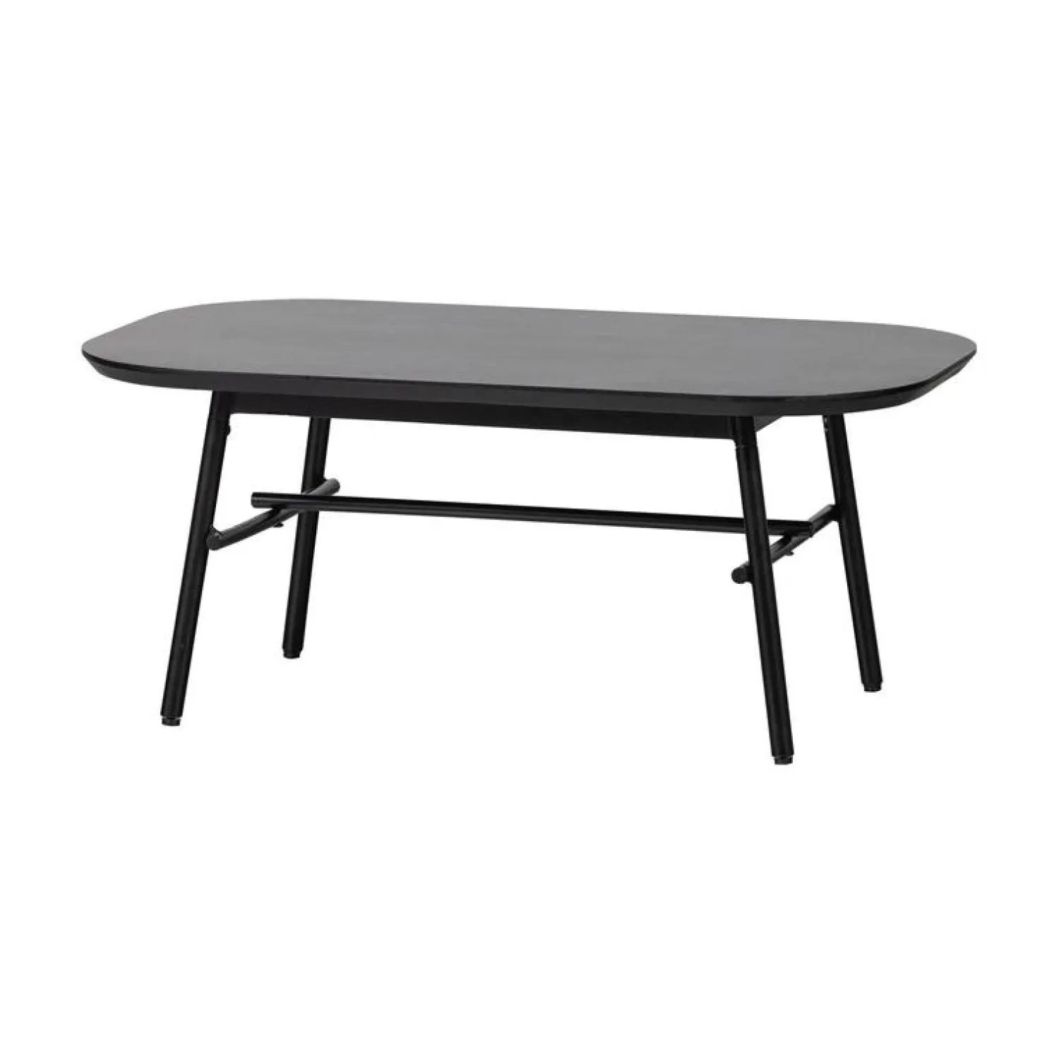 vtwonen Salontafels|Elegance Salontafel mangohout/metaal zwart 100cm