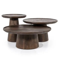 Eleonora Salontafels|Bijzettafels|bijzettafel Ron 46×49 bruin
