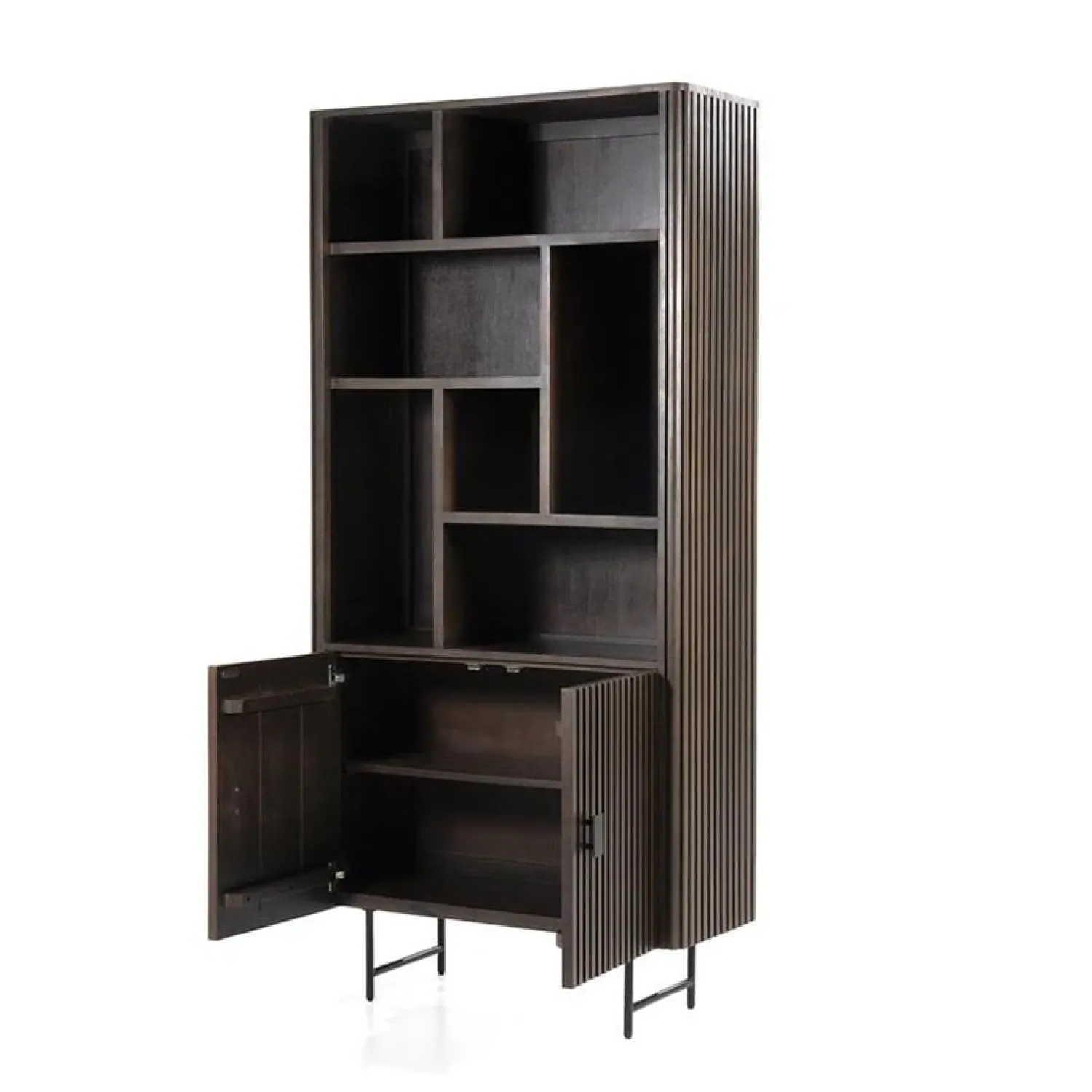 Eleonora Wandkasten|Vakkenkasten|boekenkast Remi 2-drs. 96cm bruin