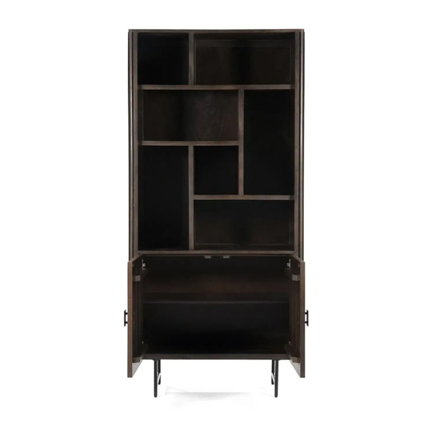 Eleonora Wandkasten|Vakkenkasten|boekenkast Remi 2-drs. 96cm bruin