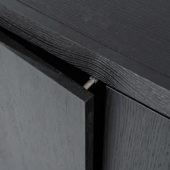 Eleonora Dressoirs|Industriele Kasten|dressoir Helsinki 200cm zwart