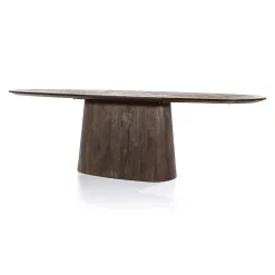 Eleonora Eettafels|eettafel Aron ovaal 300×110 bruin