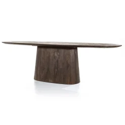 Eleonora Eettafels|eettafel Aron ovaal 200×110 bruin