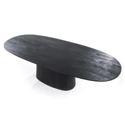Eleonora Eettafels|eettafel Aron ovaal 250×110 zwart