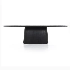 Eleonora Eettafels|eettafel Aron ovaal 300×110 zwart