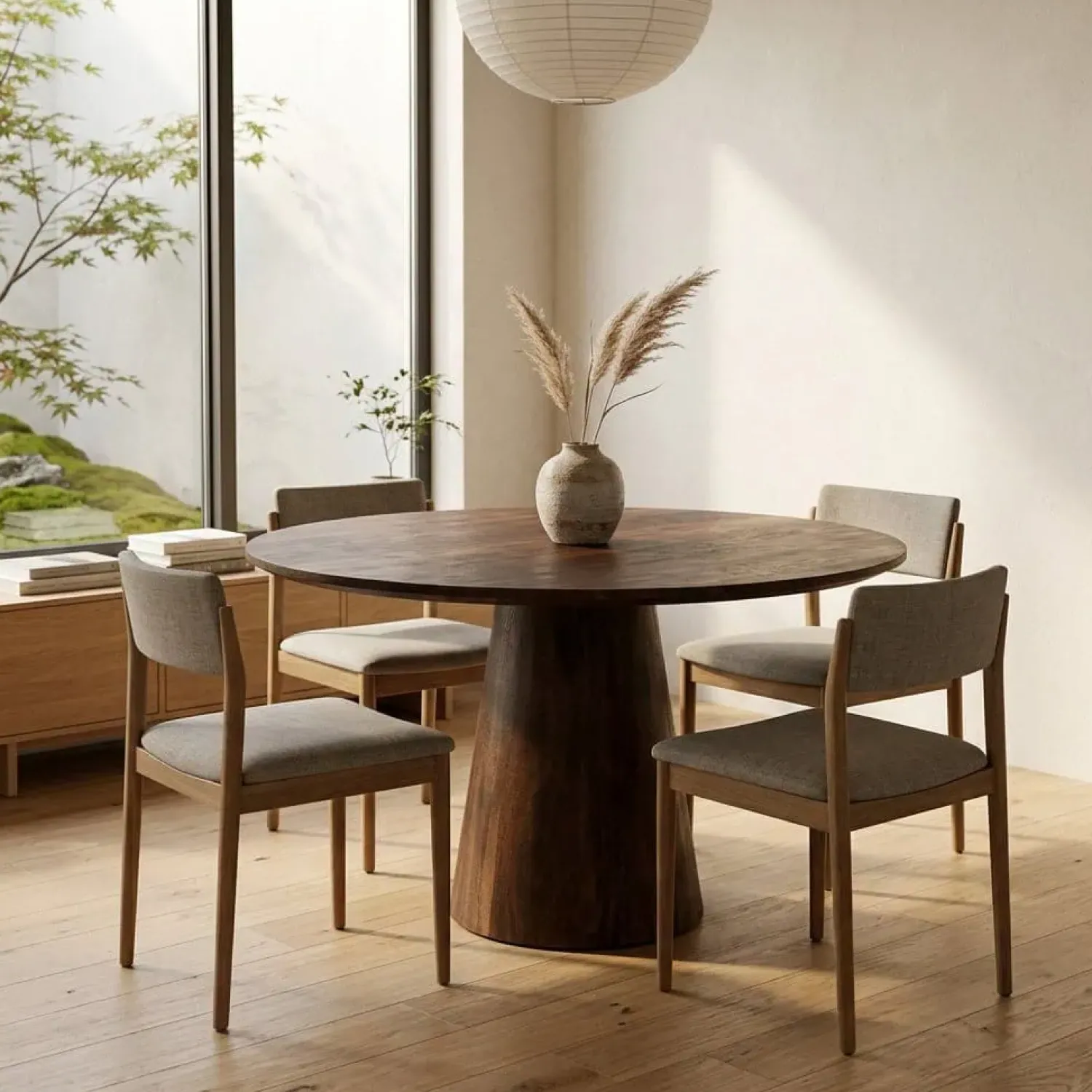Eleonora Eettafels|eettafel Aron rond 130 bruin