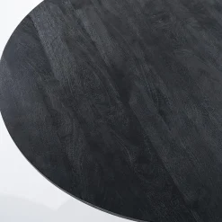 Eleonora Eettafels|eettafel Aron rond 130 zwart