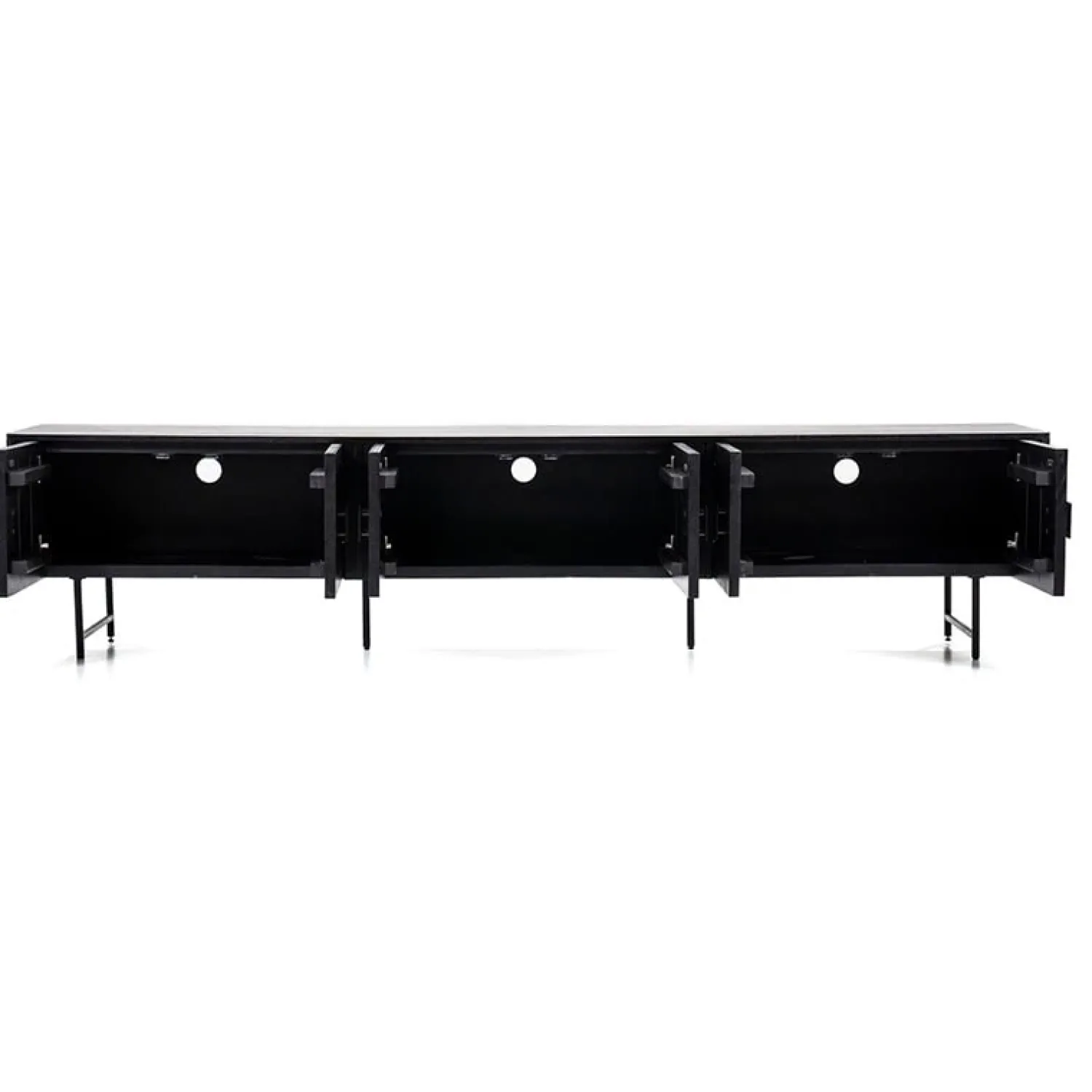 Eleonora Industriele Kasten|Tv Meubels|tv meubel Remi 6-drs. 250cm zwart