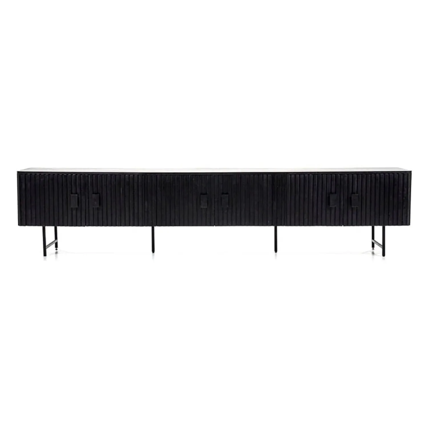 Eleonora Industriele Kasten|Tv Meubels|tv meubel Remi 6-drs. 250cm zwart
