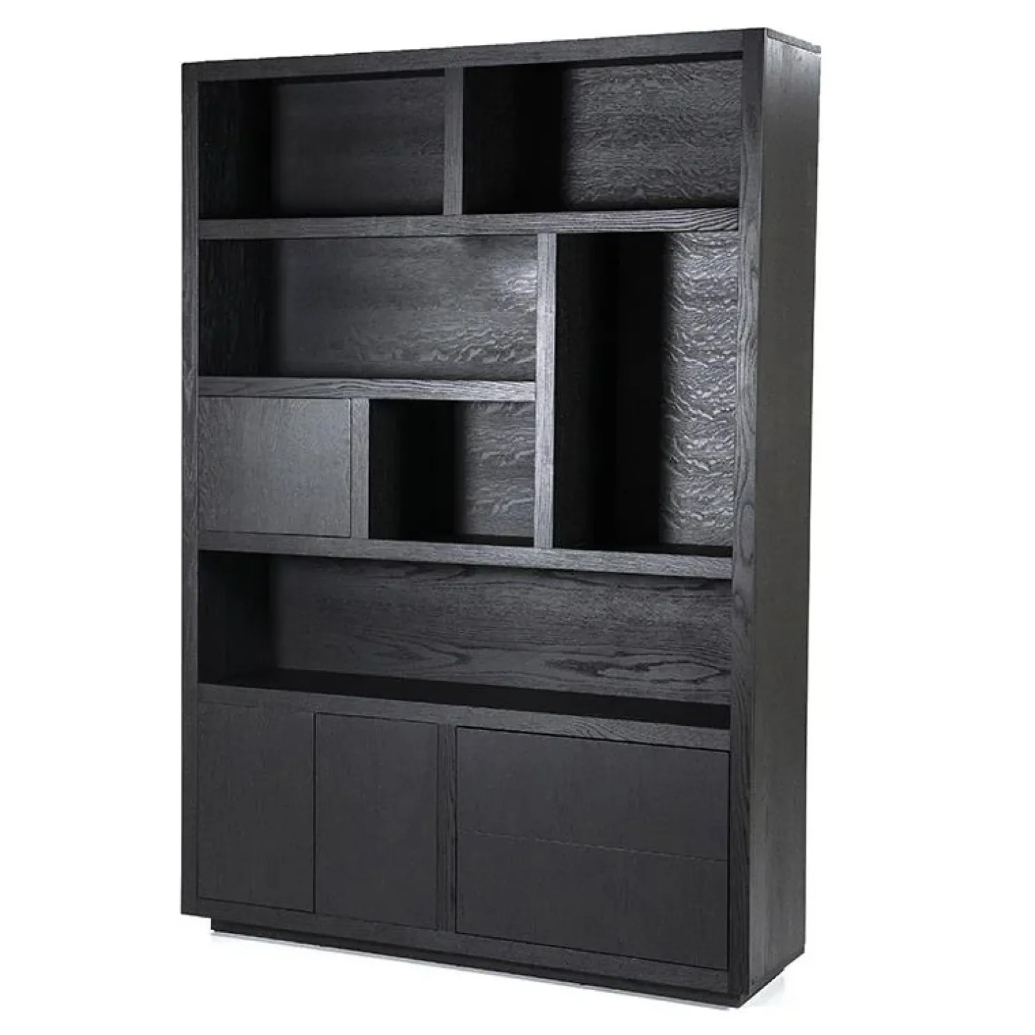 Eleonora Vakkenkasten|Boekenkasten|vakkenkast Helsinki 150cm zwart