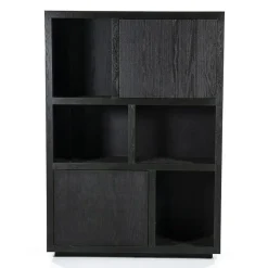 Eleonora Vakkenkasten|Boekenkasten|vakkenkast Helsinki 120cm zwart