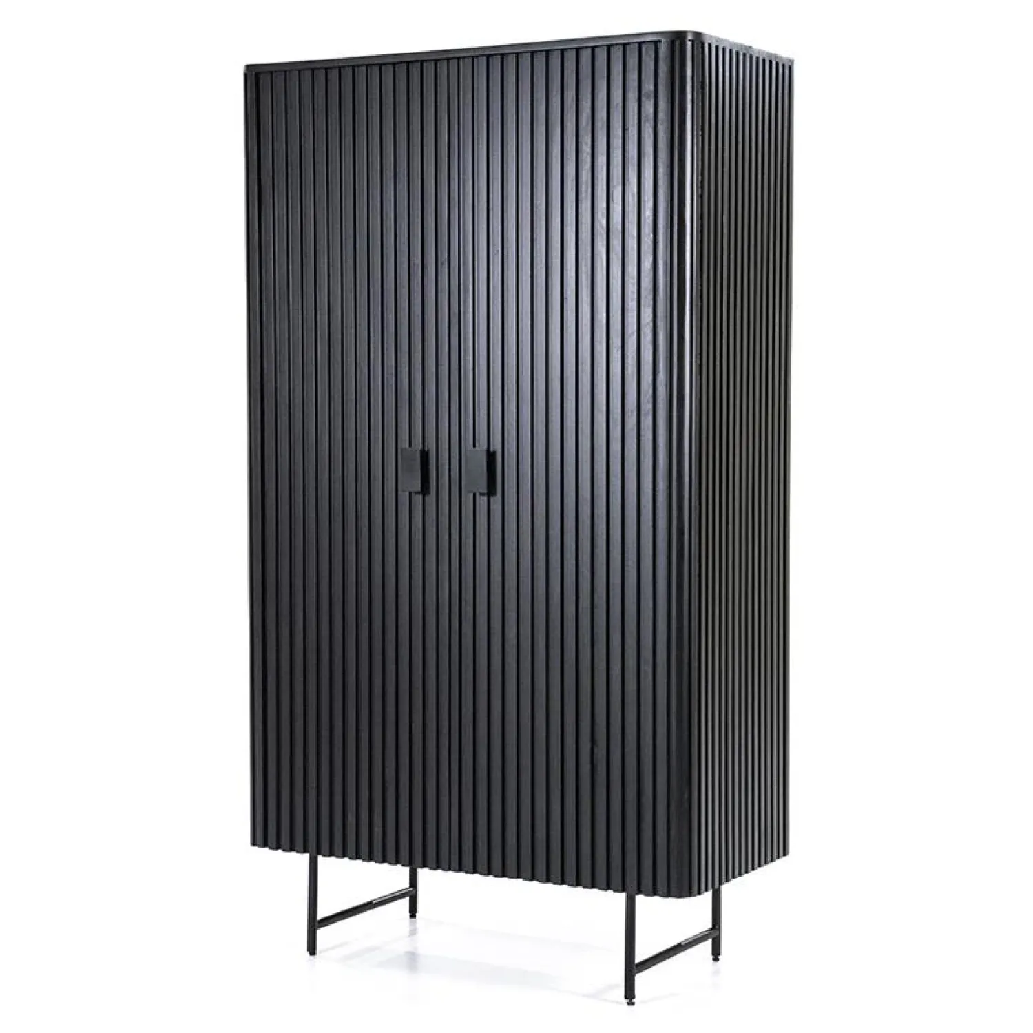 Eleonora Wandkasten|Industriele Kasten|wandkast Remi 2-drs. 96cm zwart