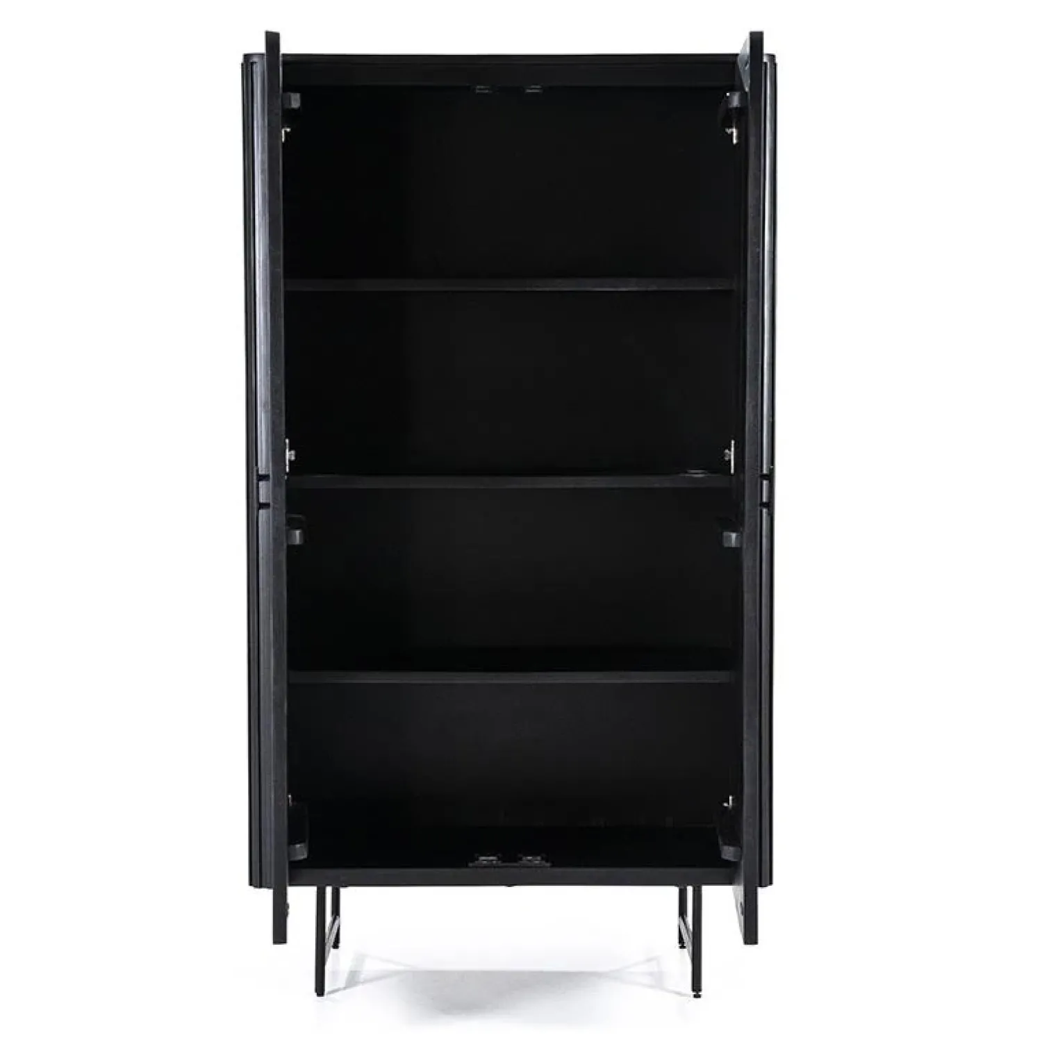 Eleonora Wandkasten|Industriele Kasten|wandkast Remi 2-drs. 96cm zwart