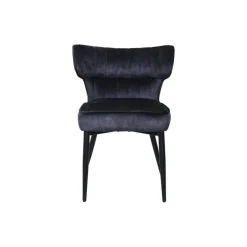 PTMD Eetkamerstoelen|Elin Eetkamerstoel Antraciet Velvet