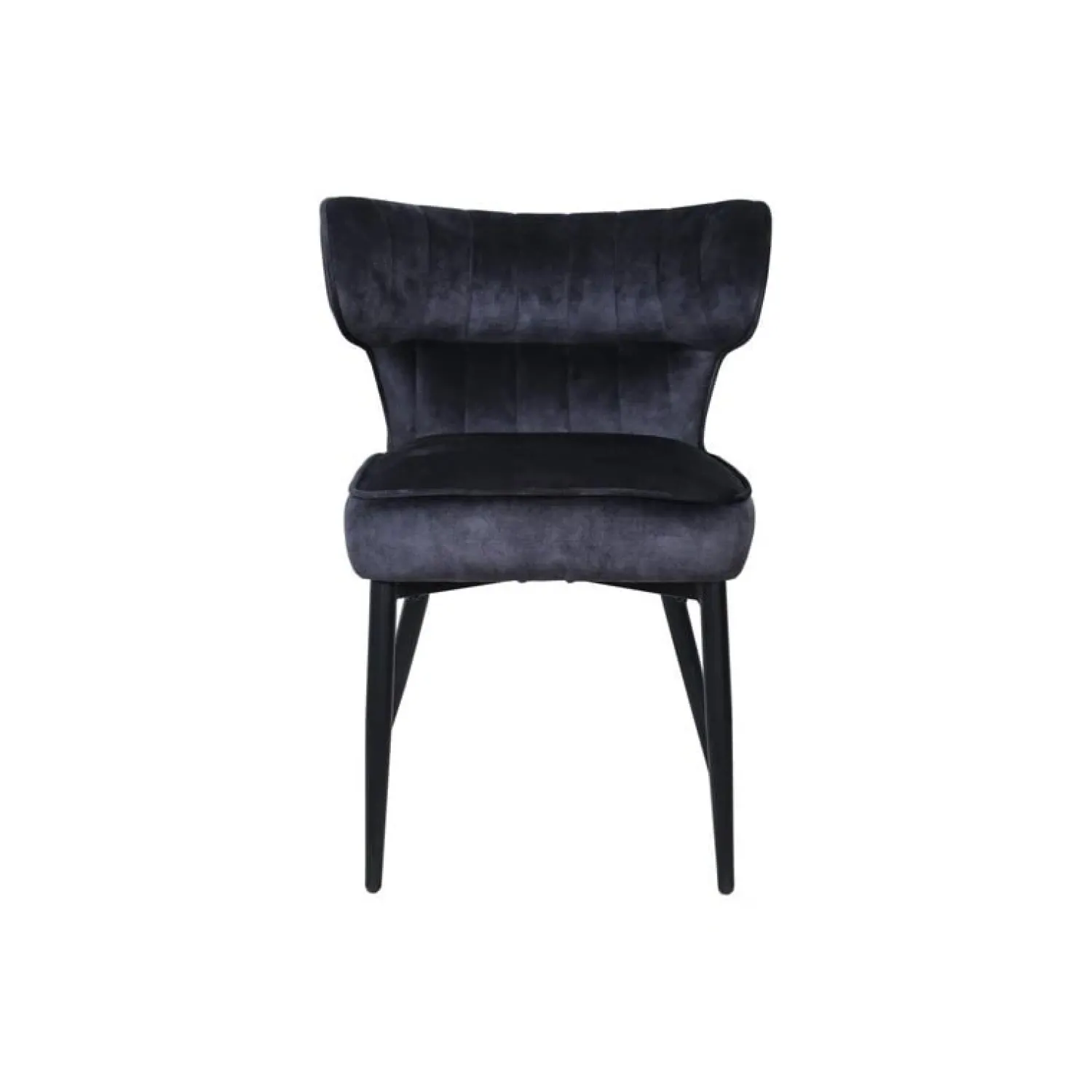 PTMD Eetkamerstoelen|Elin Eetkamerstoel Antraciet Velvet
