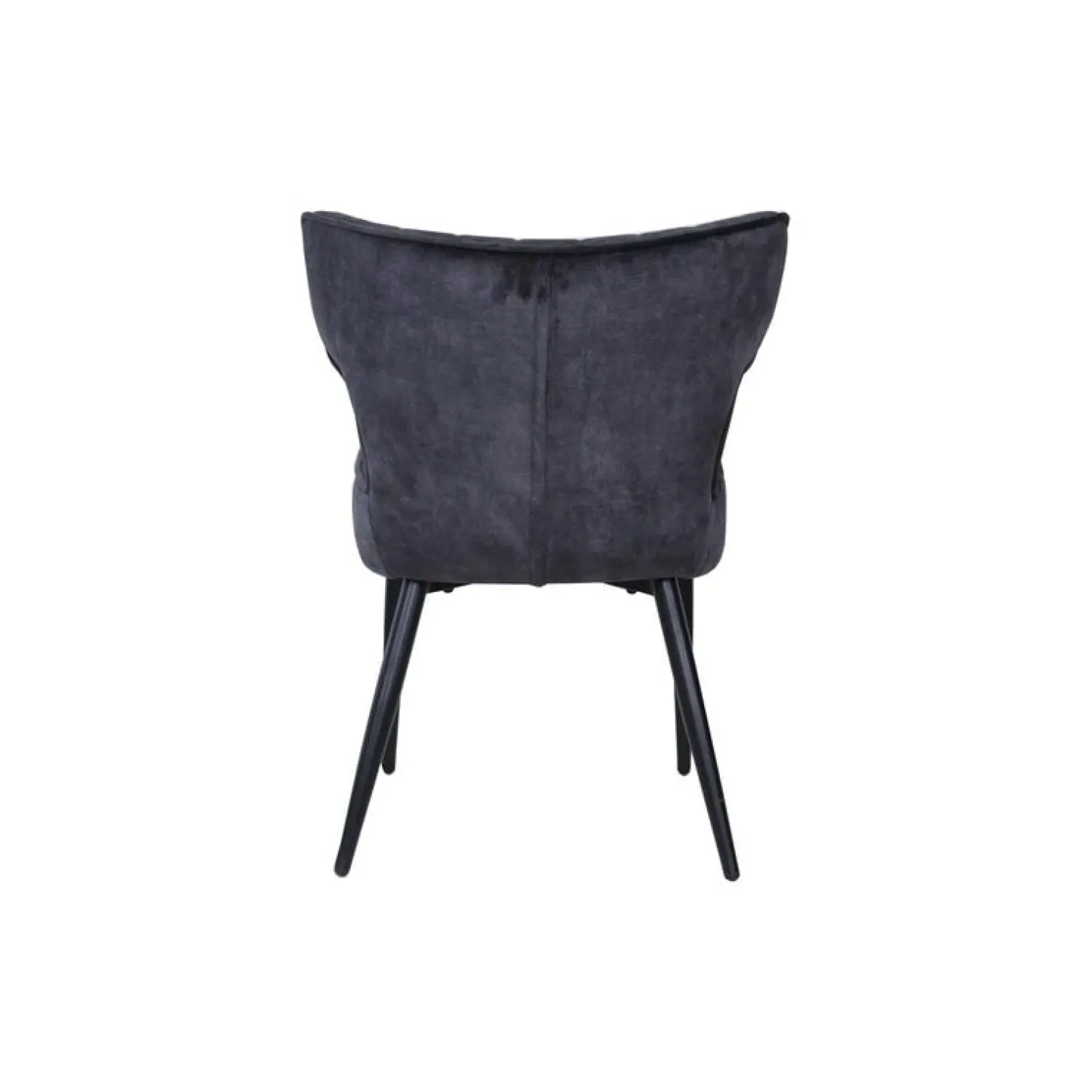 PTMD Eetkamerstoelen|Elin Eetkamerstoel Antraciet Velvet