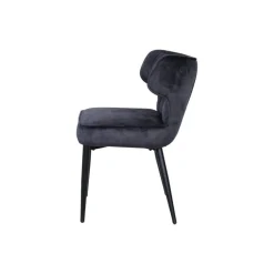 PTMD Eetkamerstoelen|Elin Eetkamerstoel Antraciet Velvet
