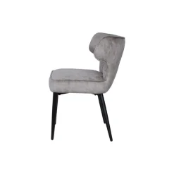 PTMD Eetkamerstoelen|Elin Eetkamerstoel Taupe Velvet