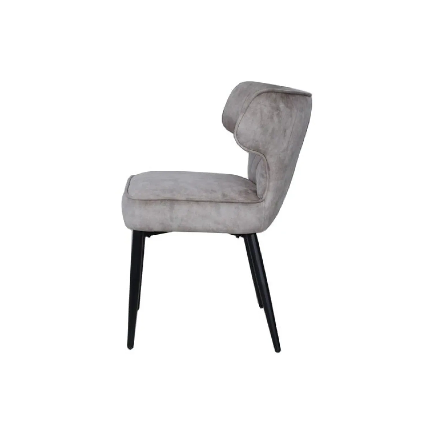 PTMD Eetkamerstoelen|Elin Eetkamerstoel Taupe Velvet