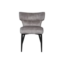 PTMD Eetkamerstoelen|Elin Eetkamerstoel Taupe Velvet