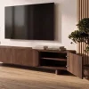 Vane Living Industriele Kasten|Tv Meubels|Elin Tv meubel Walnoot 200 cm