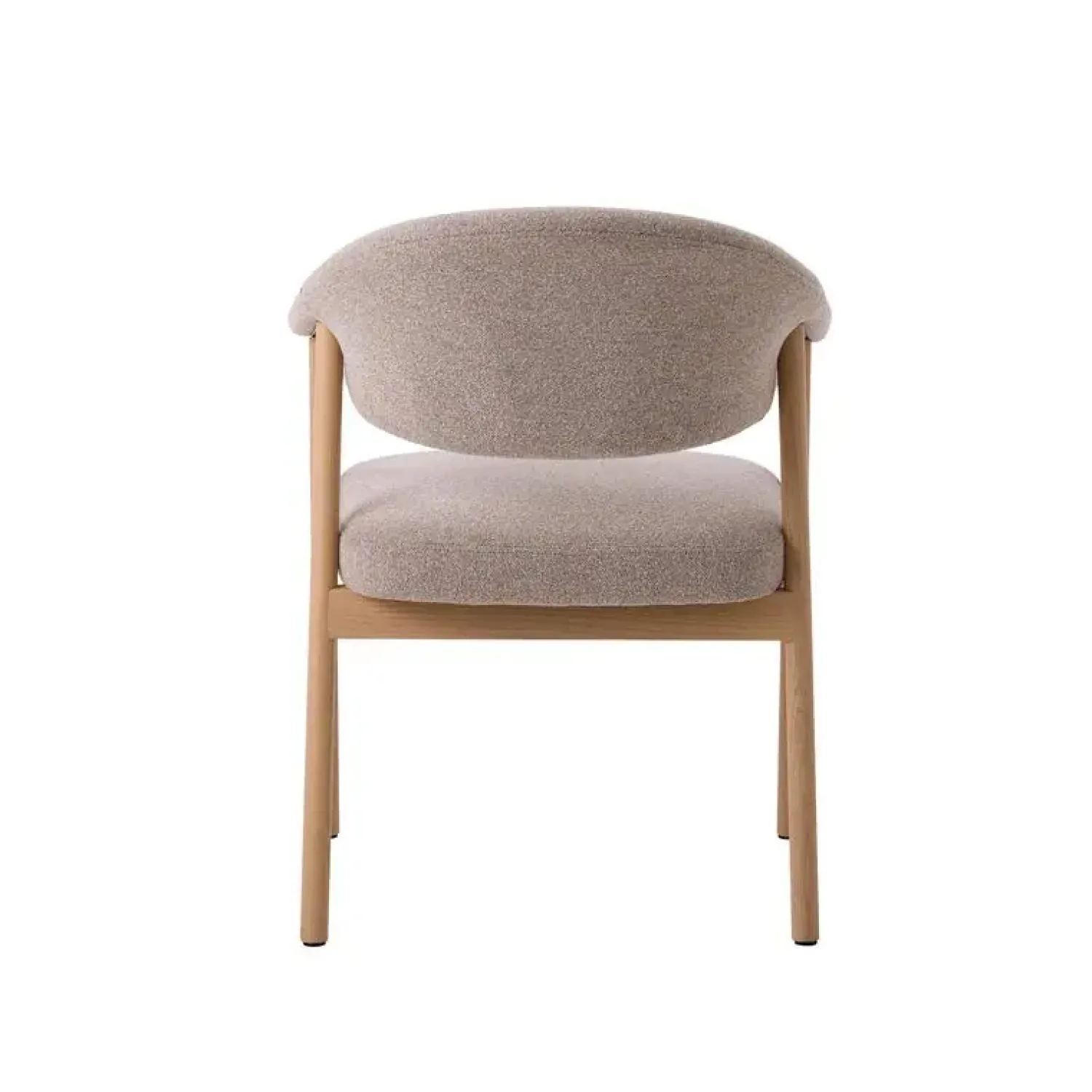 LykkeHome Eetkamerstoelen|Eliza Eetkamerstoel lichtbruin met naturel poot
