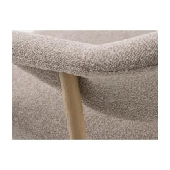 LykkeHome Eetkamerstoelen|Eliza Eetkamerstoel lichtbruin met naturel poot