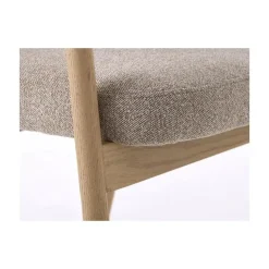 LykkeHome Eetkamerstoelen|Eliza Eetkamerstoel lichtbruin met naturel poot