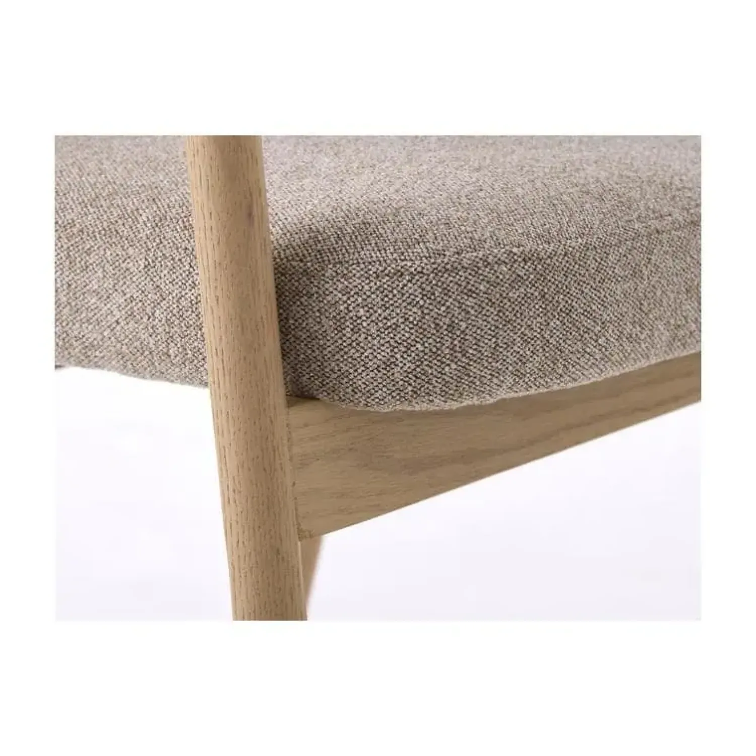 LykkeHome Eetkamerstoelen|Eliza Eetkamerstoel lichtbruin met naturel poot